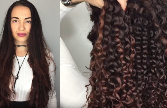 Спиральная завивка волос в афро-стиле на длинные волосы
