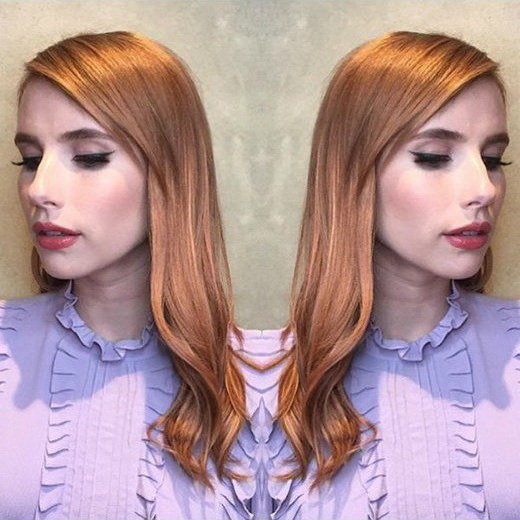 Emma Roberts с новым цветом волос