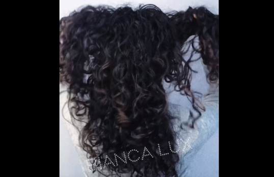 Крупная химическая завивка на длинные волосы от Bianca Lux